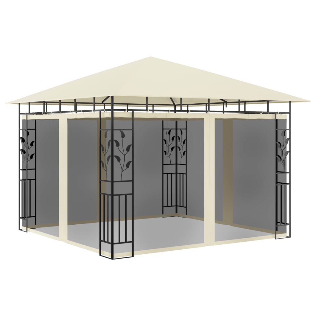 Prieel Met Klamboe 180 G/M² 3X3X2,73 M 3 x 3 x 2.73 m Crème