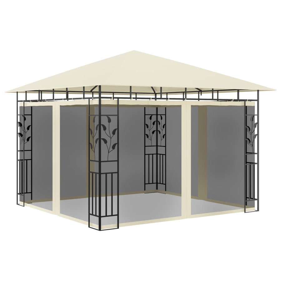Prieel Met Klamboe 180 G/M² 3X3X2,73 M 3 x 3 x 2.73 m Crème