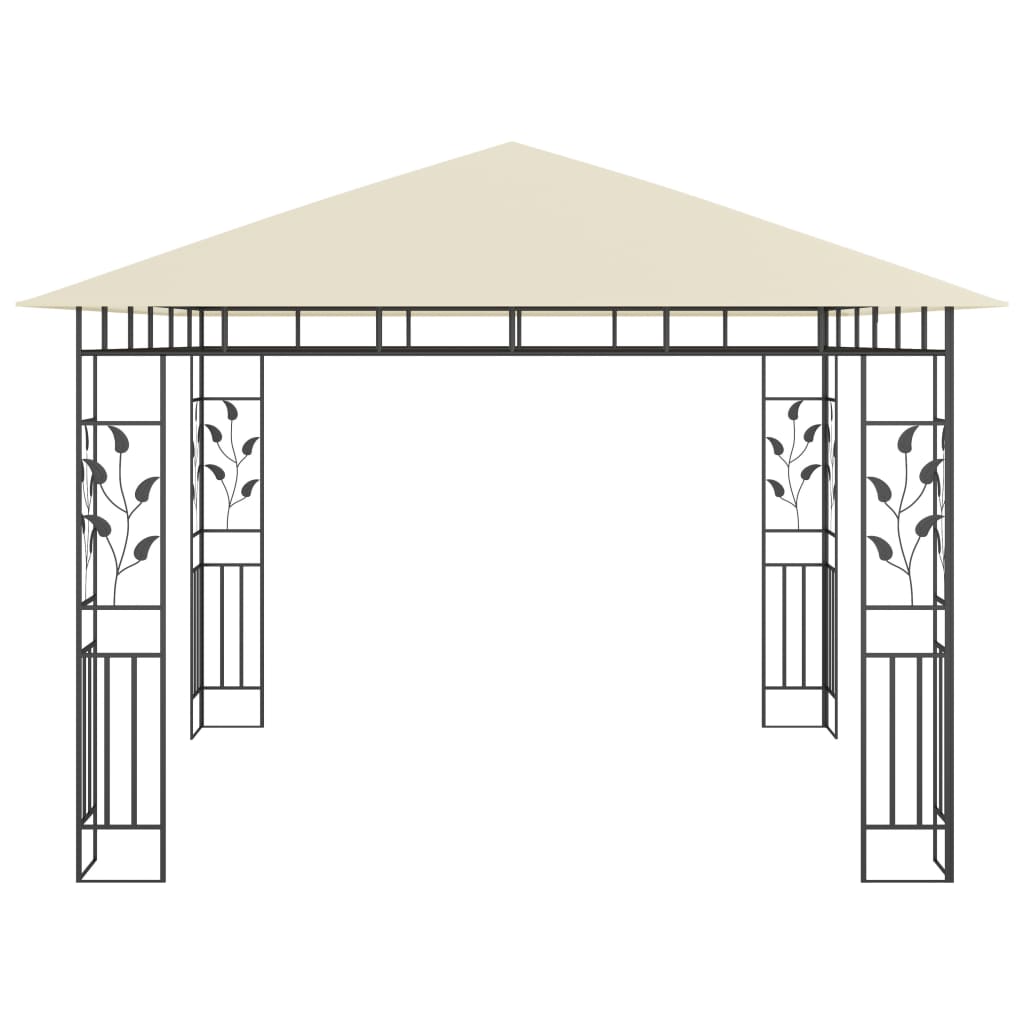 Prieel Met Klamboe 180 G/M² 3X3X2,73 M 3 x 3 x 2.73 m Crème