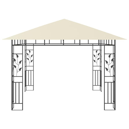 Prieel Met Klamboe 180 G/M² 3X3X2,73 M 3 x 3 x 2.73 m Crème