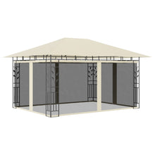 Prieel Met Klamboe 180 G/M² 4X3X2,73 M 4 x 3 x 2.73 m Crème