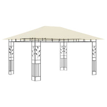 Prieel Met Klamboe 180 G/M² 4X3X2,73 M 4 x 3 x 2.73 m Crème