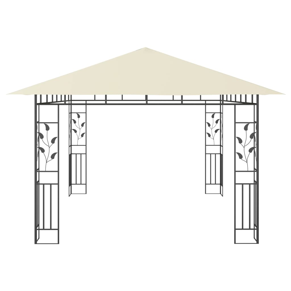 Prieel Met Klamboe 180 G/M² 4X3X2,73 M 4 x 3 x 2.73 m Crème