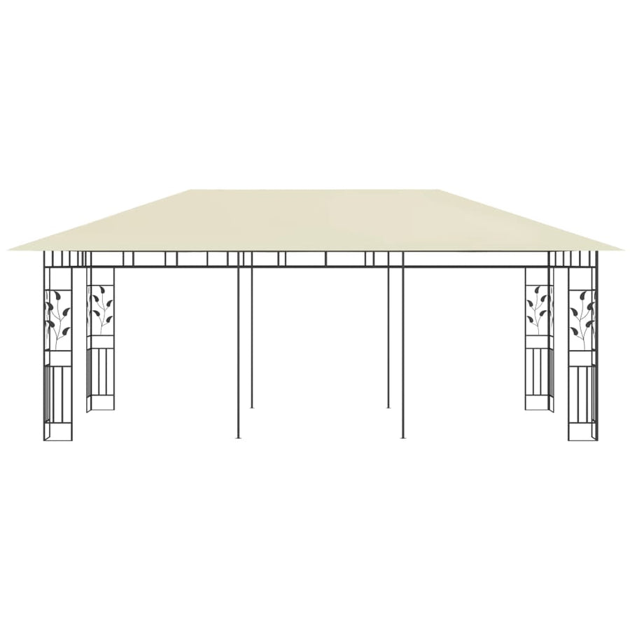 Prieel Met Klamboe 6 x 3 x 2,73 m Crème