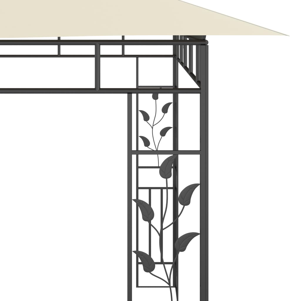 Prieel Met Klamboe 6 x 3 x 2,73 m Crème