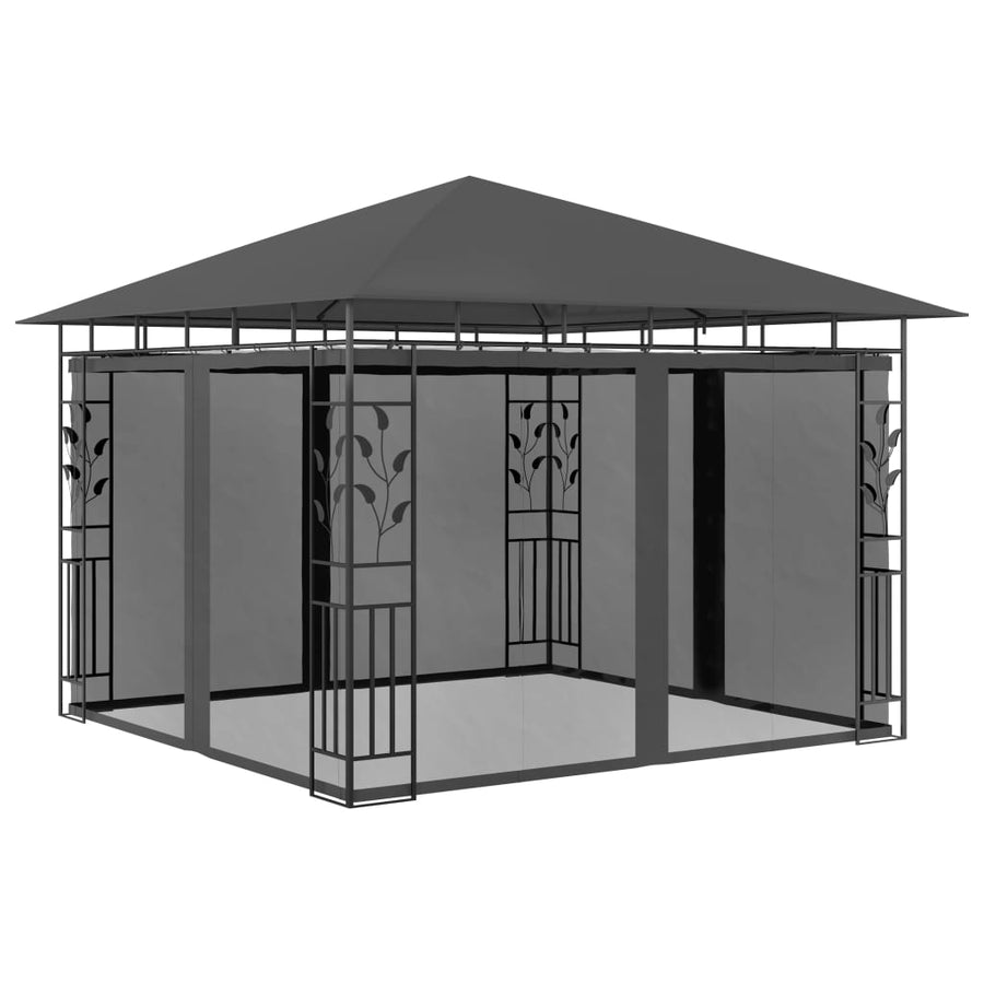 Prieel Met Klamboe 180 G/M² 3X3X2,73 M 3 x 3 x 2.73 m Antraciet
