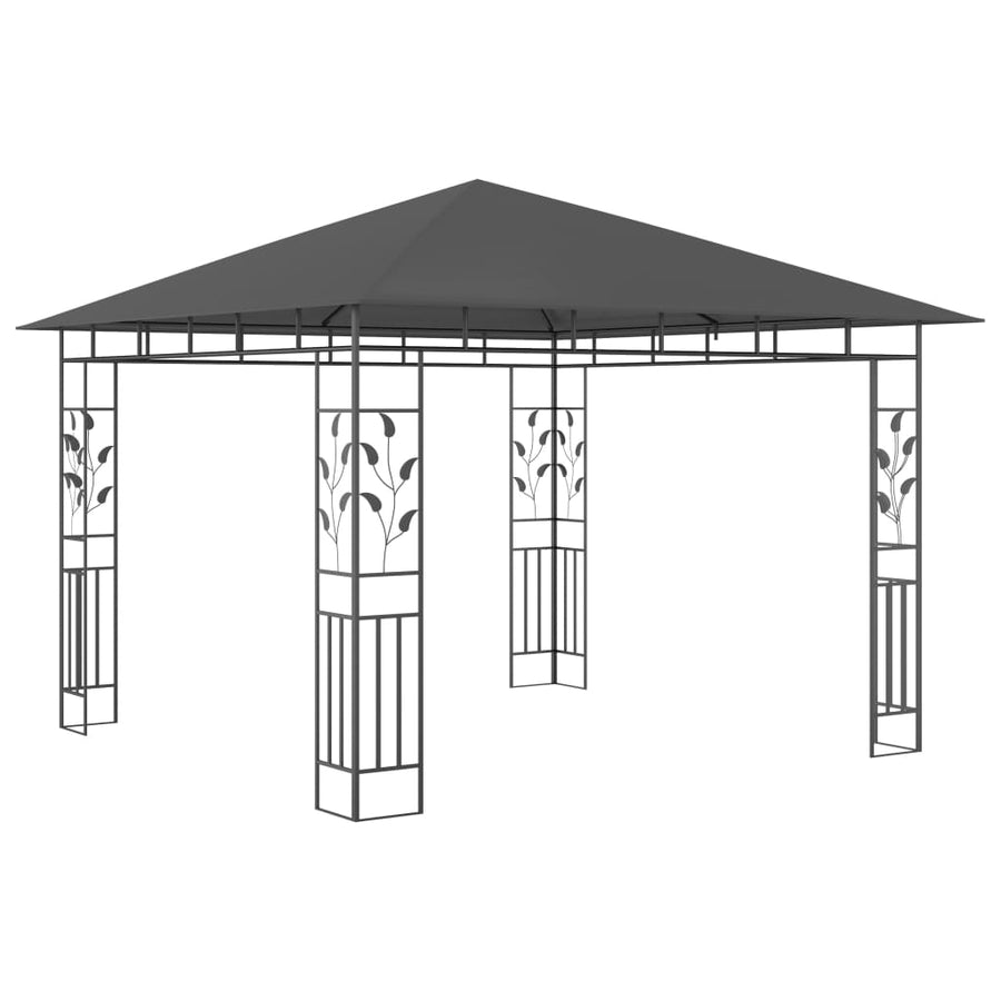 Prieel Met Klamboe 180 G/M² 3X3X2,73 M 3 x 3 x 2.73 m Antraciet