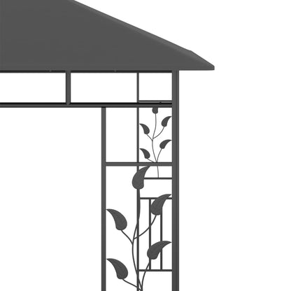 Prieel Met Klamboe 180 G/M² 3X3X2,73 M 3 x 3 x 2.73 m Antraciet