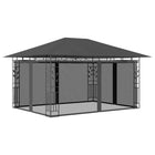 Gazebo with mosquito net 180 g/m² 4x3x2.73 m anthracite