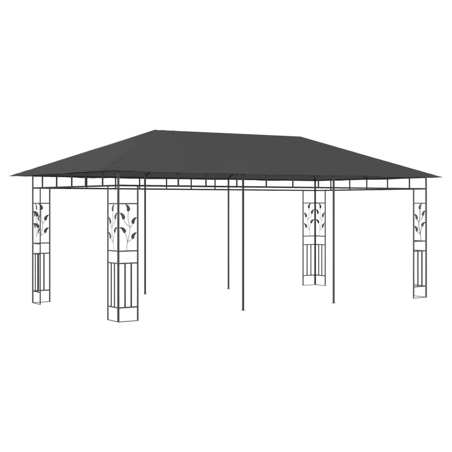Prieel Met Klamboe 6X3X2,73 M 6 x 3 x 2.73 m Antraciet