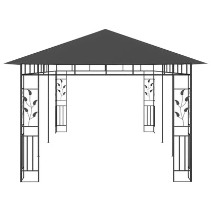 Prieel Met Klamboe 6X3X2,73 M 6 x 3 x 2.73 m Antraciet
