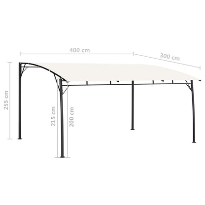 Zonneluifel 4X3X2,55 M Kleurig 4 x 3 x 2.55 m Crème