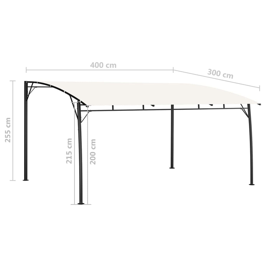Zonneluifel 4X3X2,55 M Kleurig 4 x 3 x 2.55 m Crème