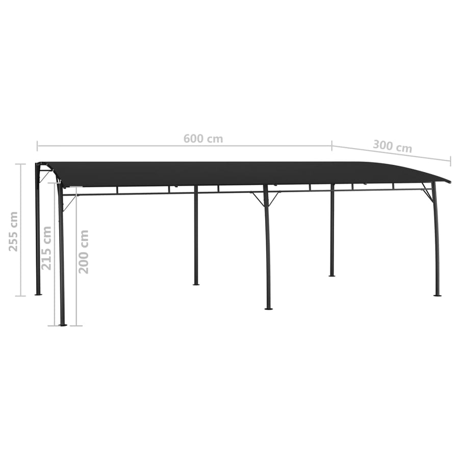 Zonneluifel 6X3X2,55 M Kleurig 6 x 3 x 2.55 m