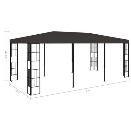 Prieel 3 x 6 m Antraciet