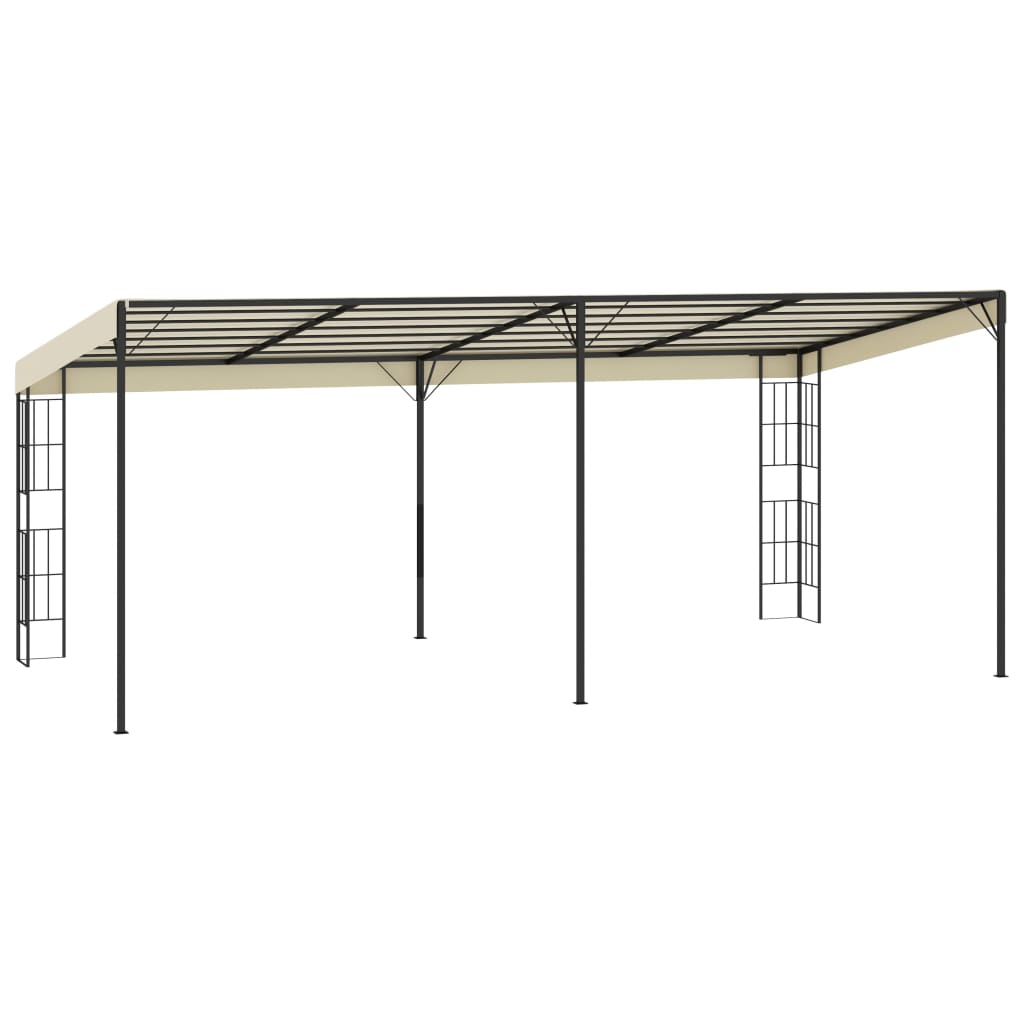 Wandprieel Stof Kleurig 3 x 6 m Crème