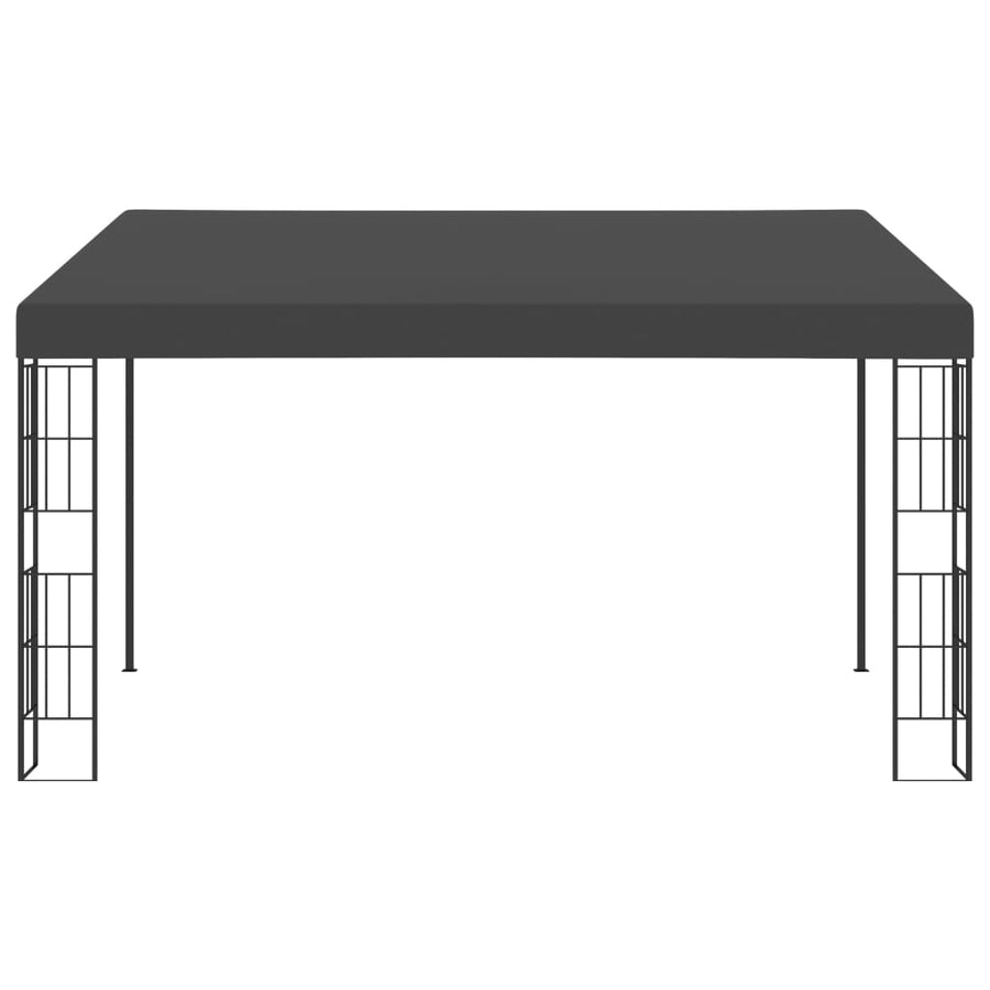 Wandprieel 3x4 m stof antracietkleurig