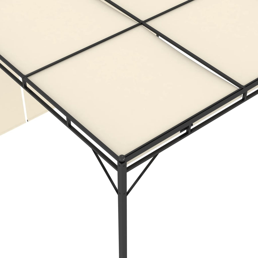 Tuinprieel Met Zijgordijn 3X3X2,25 M 3 x 3 x 2.25 m Crème
