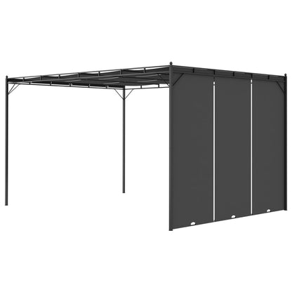 Tuinprieel Met Zijgordijn 4X3X2,25 M 4 x 3 x 2.25 m Antraciet