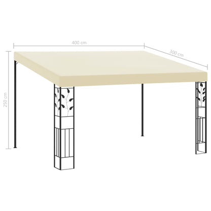 Wandprieel 4X3X2,5 M 4 x 3 x 2.5 m Crème
