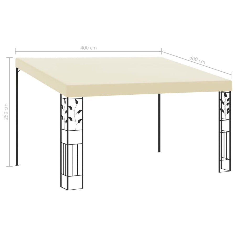 Wandprieel 4X3X2,5 M 4 x 3 x 2.5 m Crème
