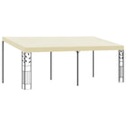 Wall-mounted gazebo 6x3x2.5 m cream
