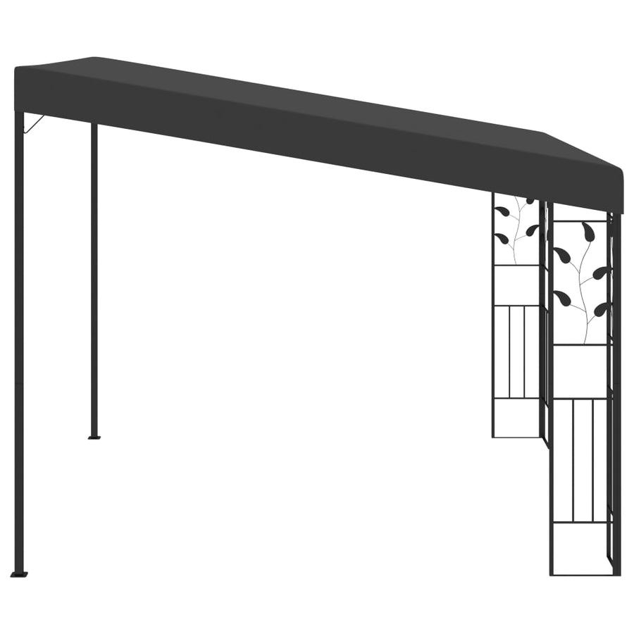 Wandprieel 3X3X2,5 M 3 x 3 x 2.5 m Antraciet