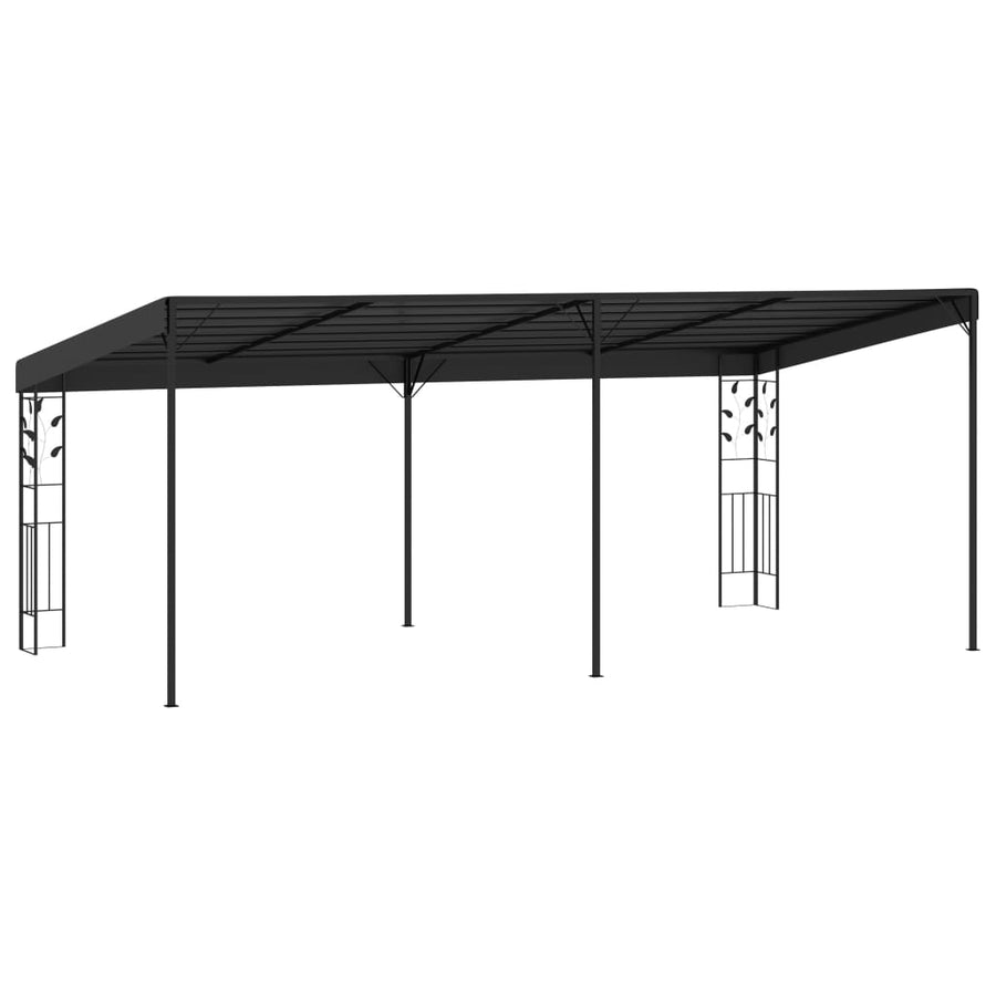 Wandprieel 6X3X2,5 M Antraciet