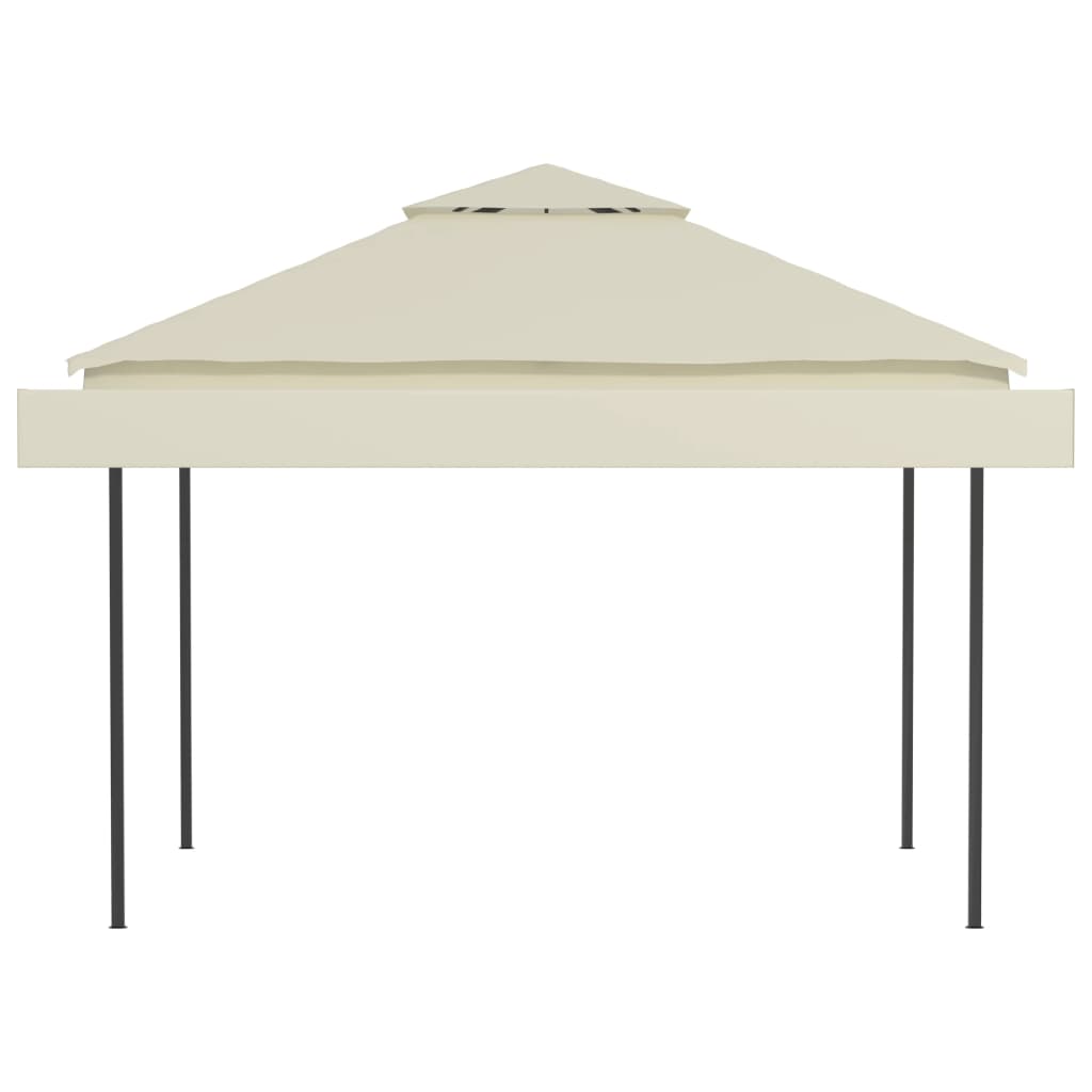 Prieel Met Uitschuifbare Daken 180 G/M² 3X3X2,75 M Crème