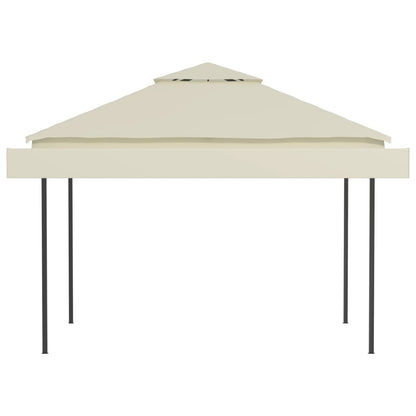 Prieel Met Uitschuifbare Daken 180 G/M² 3X3X2,75 M Crème