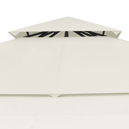 Prieel Met Uitschuifbare Daken 180 G/M² 3X3X2,75 M Crème