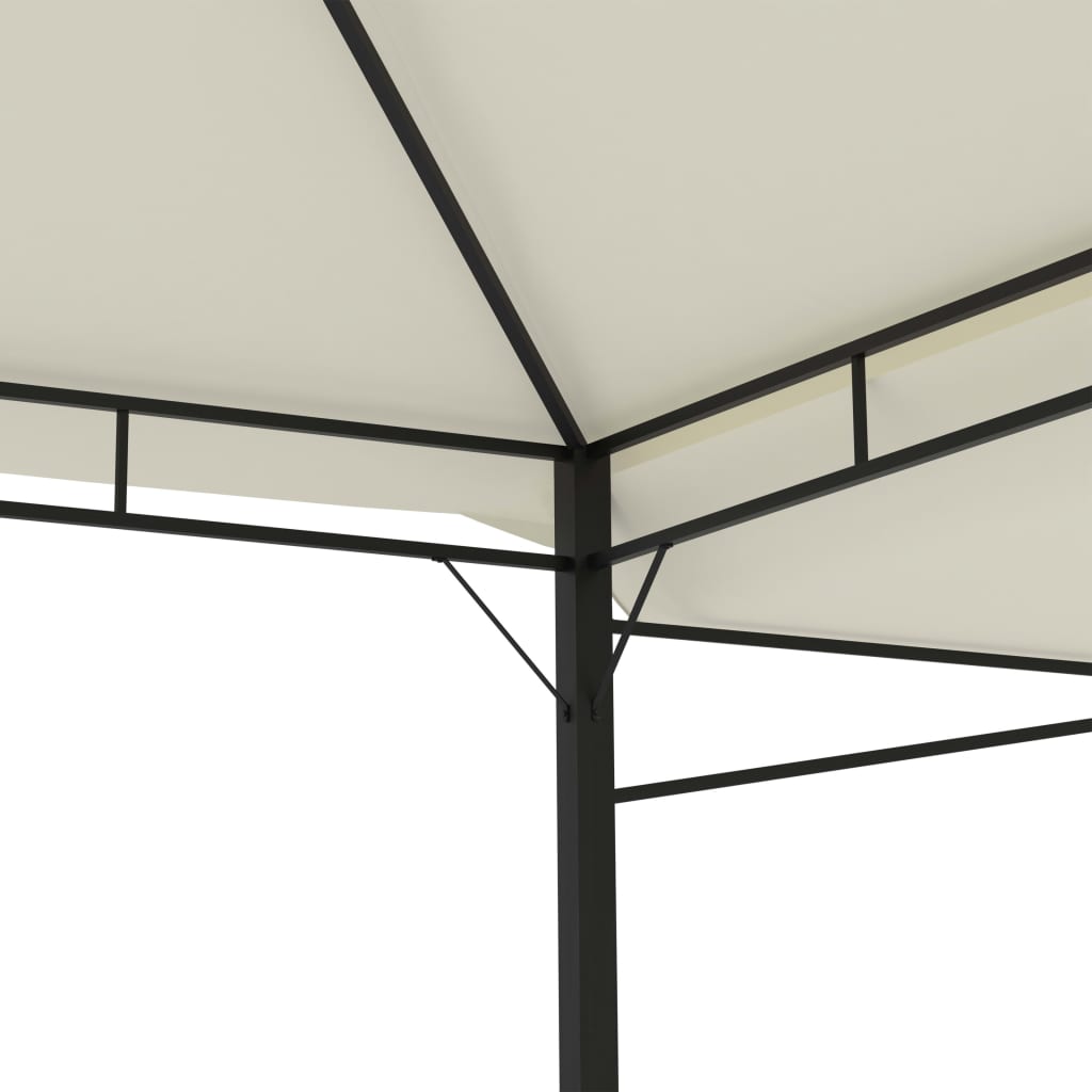Prieel Met Uitschuifbare Daken 180 G/M² 3X3X2,75 M Crème