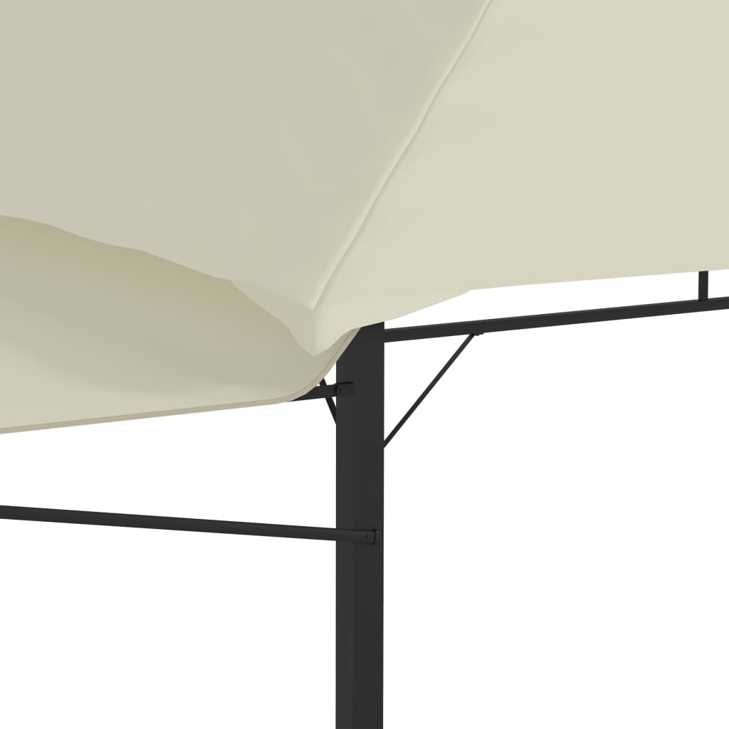 Prieel Met Uitschuifbare Daken 180 G/M² 3X3X2,75 M Crème