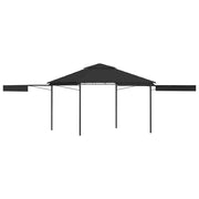 Retractable Roof Gazebo 180 g/m² 3x3x2.75 m Anthracite
