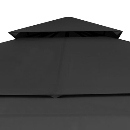 Prieel Met Uitschuifbare Daken 180 G/M² 3X3X2,75 M Antraciet
