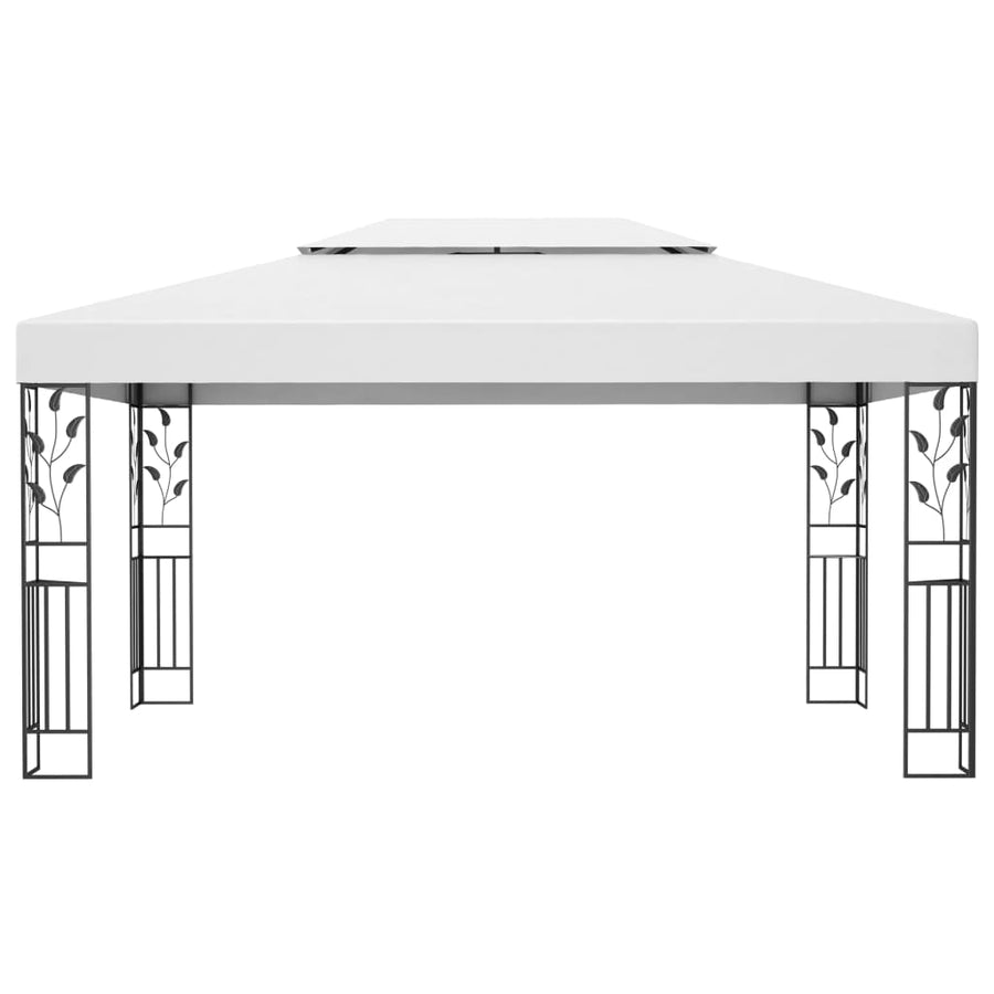Prieel Met Dubbel Dak 3X4 M Wit