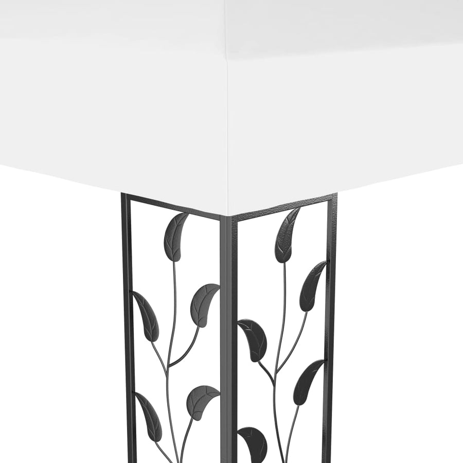 Prieel Met Dubbel Dak 3X4 M Wit