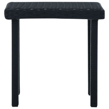 Tuintheetafel 40X40X40 Cm Poly Rattan Zwart