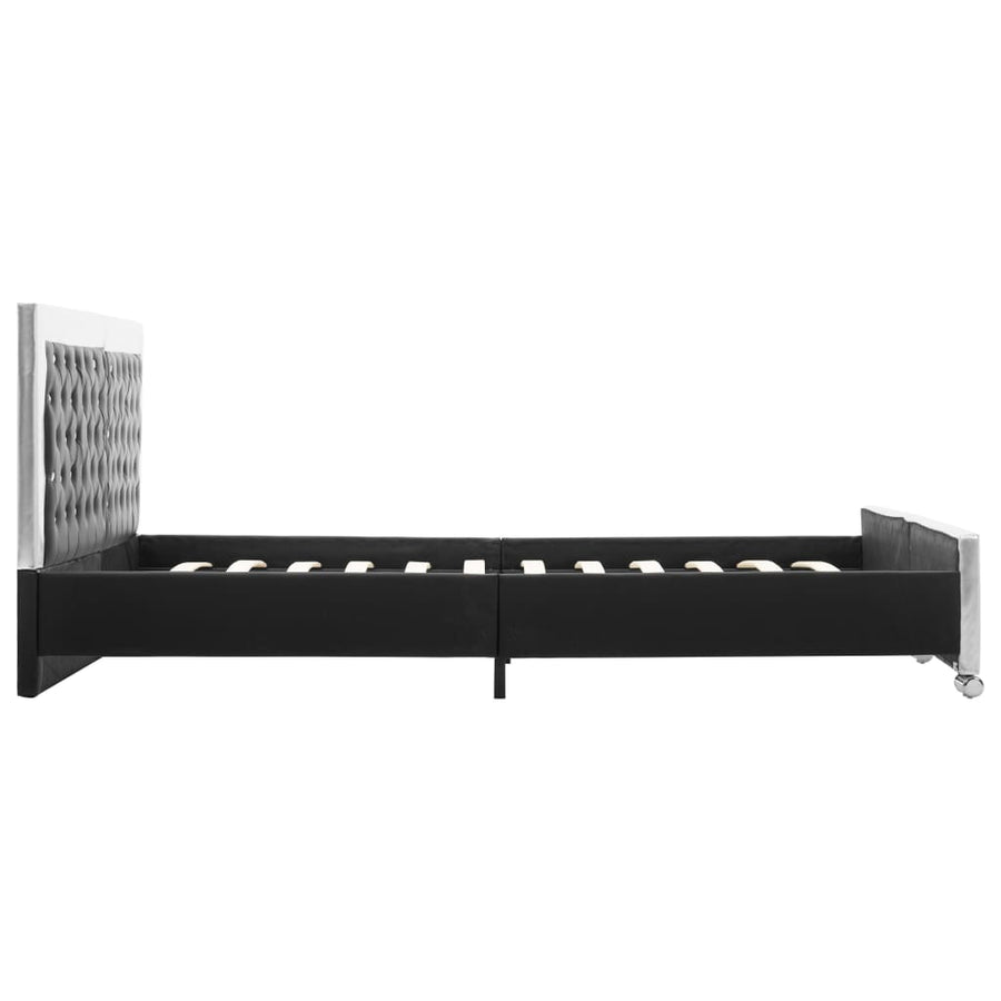 Bedframe kunstleer zwart 180x200 cm