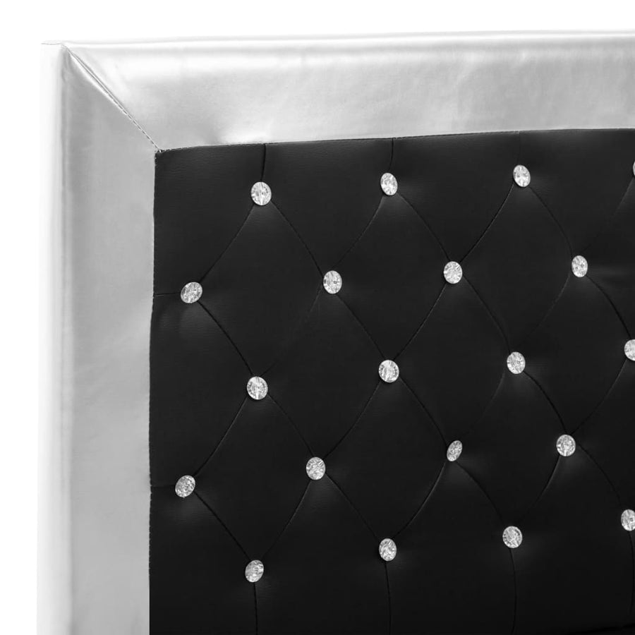 Bedframe kunstleer zwart 180x200 cm