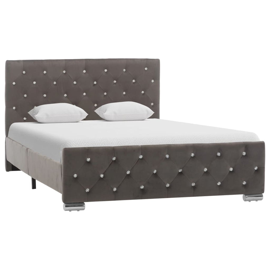 Bedframe Stof 120 x 200 cm Grijs