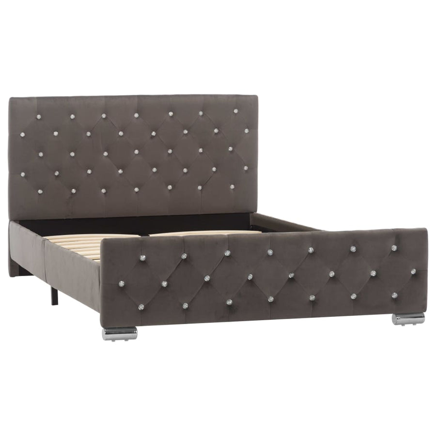 Bedframe Stof 120 x 200 cm Grijs