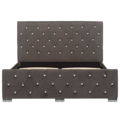 Bedframe Stof 120 x 200 cm Grijs