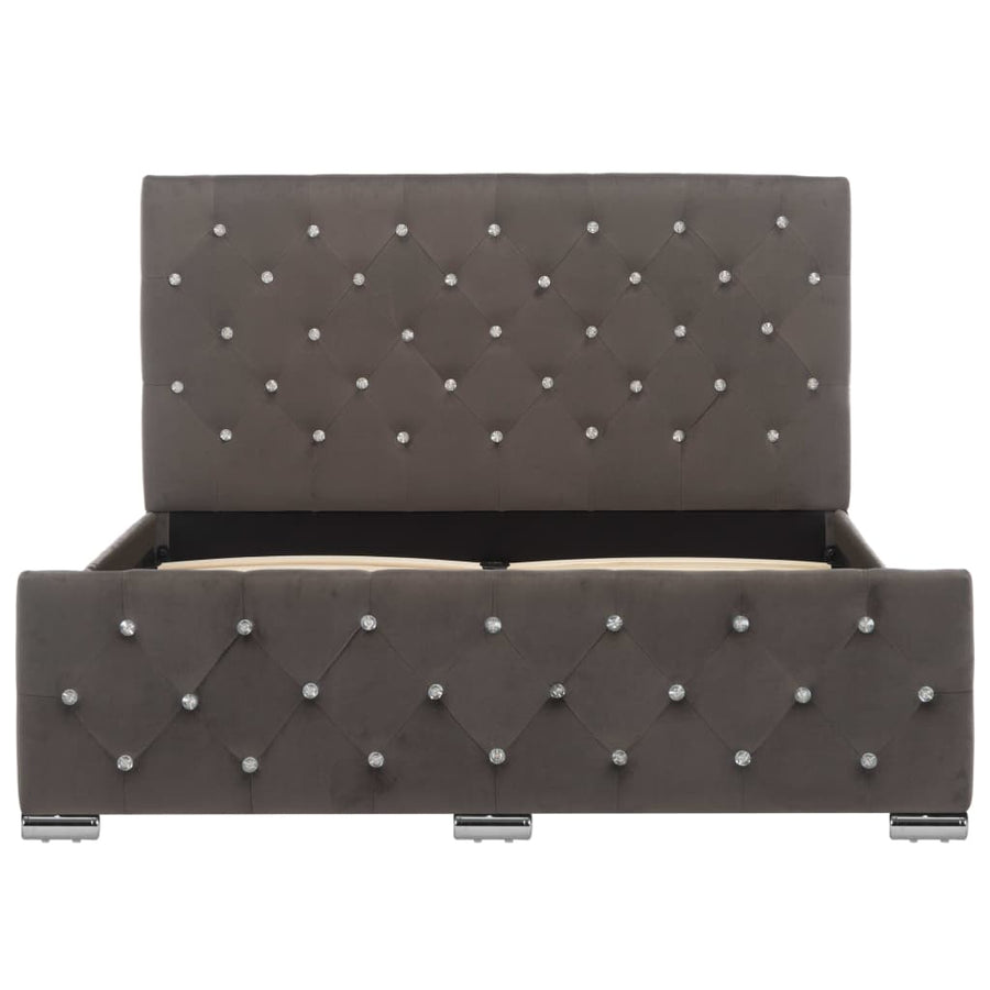Bedframe Stof 120 x 200 cm Grijs