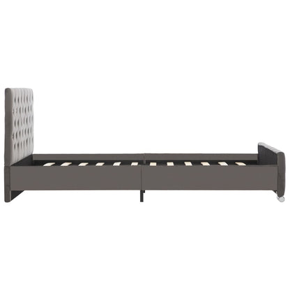 Bedframe Stof 120 x 200 cm Grijs