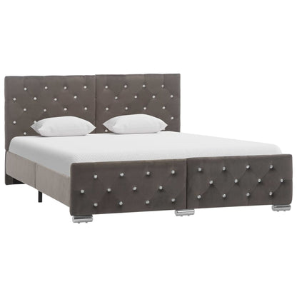 Bedframe Fluweel 140 x 200 cm Grijs