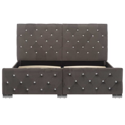 Bedframe Fluweel 140 x 200 cm Grijs