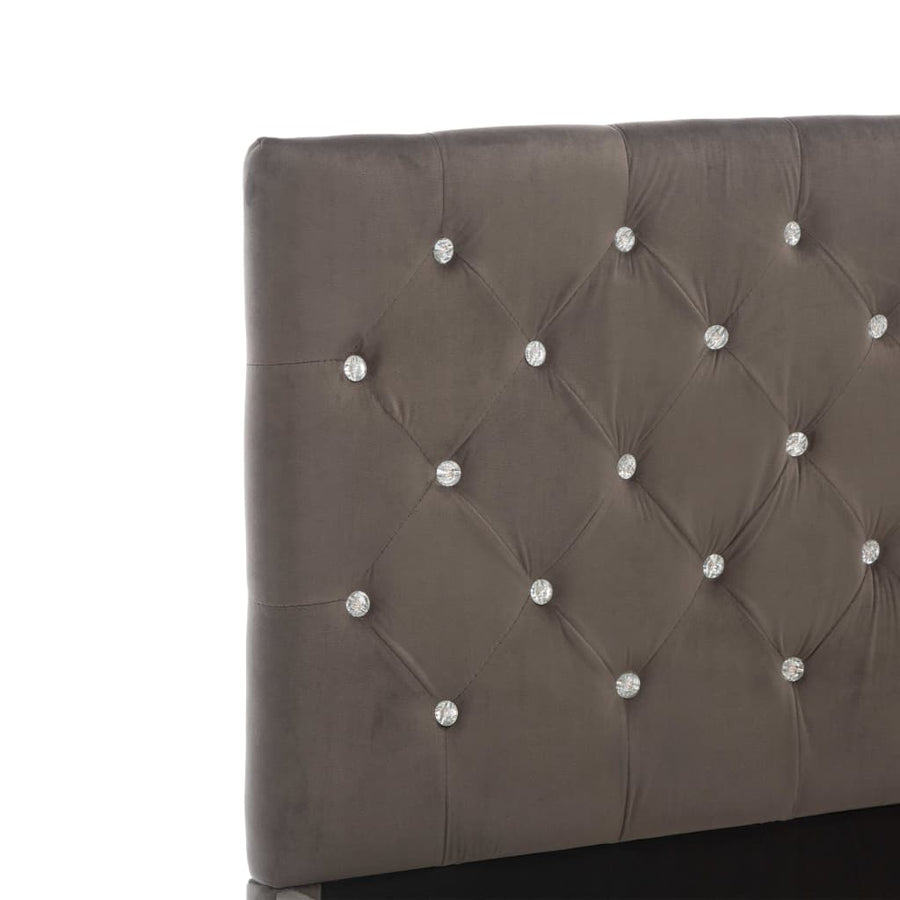 Bedframe Fluweel 140 x 200 cm Grijs