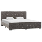 Bedframe Fluweel 160 x 200 cm Grijs