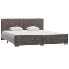 Velvet grey bed frame 180x200 cm